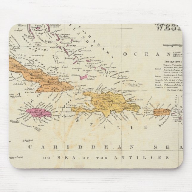 Alfombrilla De Ratón Indias Occidentales 4 (Frente)