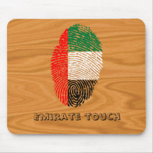 Alfombrilla De Ratón Indicador de huella digital táctil de Emiratos