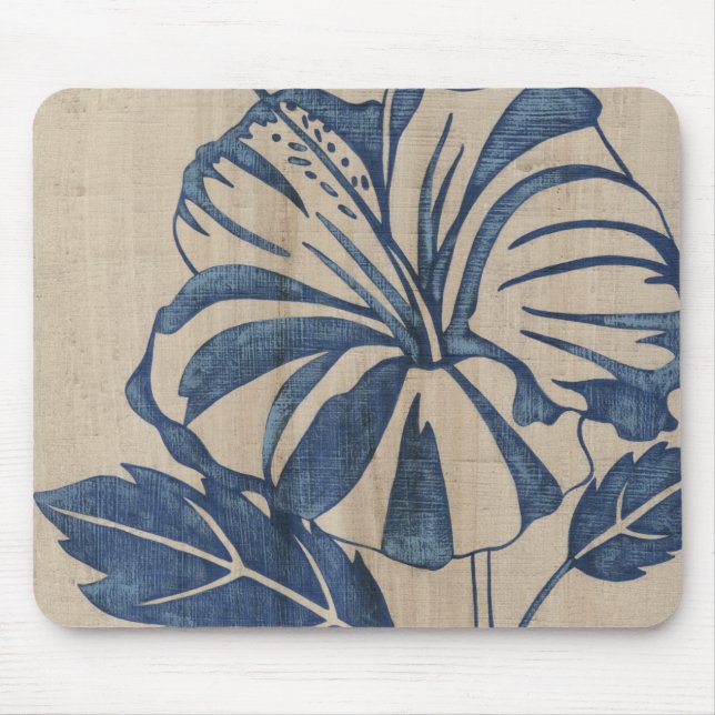 Alfombrilla De Ratón Indigo Hibiscus (Frente)