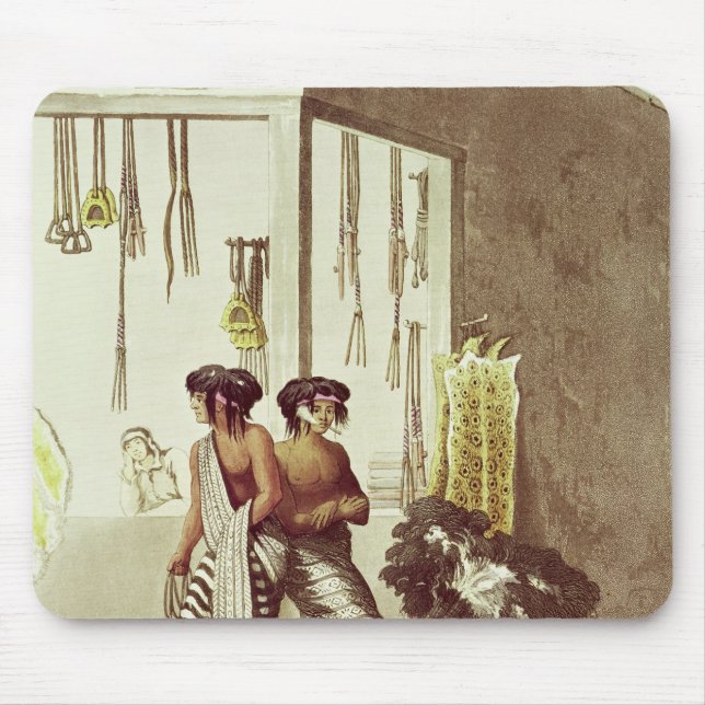 Alfombrilla De Ratón Indios de la pampa en una tienda en el mercado (Frente)