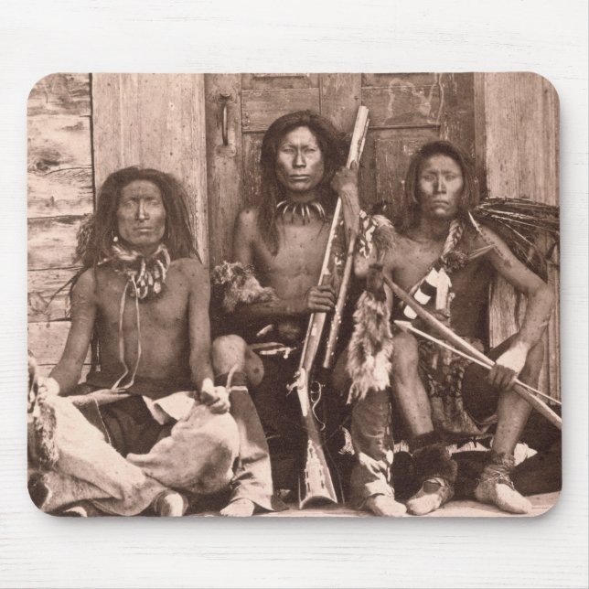 Alfombrilla De Ratón Indios de Spokane, 1861 (foto de b/w) (Frente)