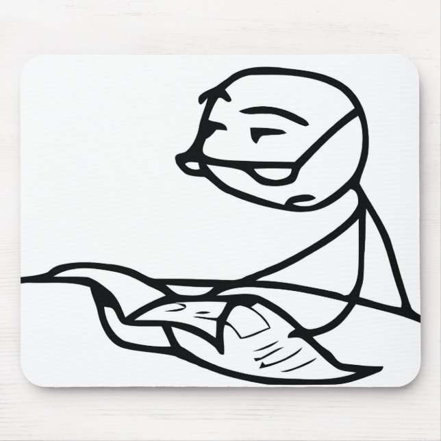 Alfombrilla De Ratón Individuo del periódico (Frente)