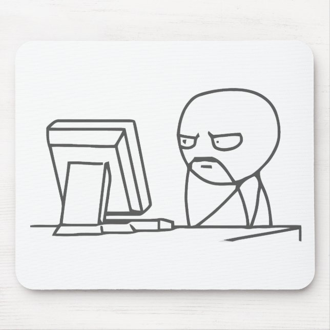 Alfombrilla De Ratón Individuo Meme - Mousepad del ordenador (Frente)