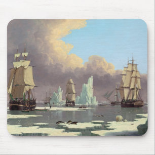 Alfombrilla De Ratón Industria pesquera septentrional de la ballena: