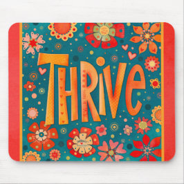 Alfombrilla De Ratón Inespiritualidad florística inspiradora Verde azul