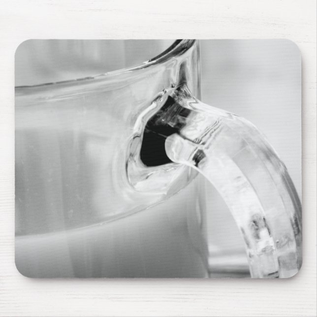 Alfombrilla De Ratón Infrarrojo, negro y blanco, taza, vidrio, café, (Frente)