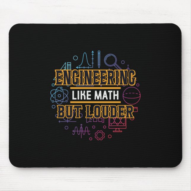 Alfombrilla De Ratón Ingeniería como matemáticas (Frente)