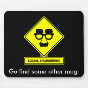 Alfombrilla De Ratón Ingeniería social Mousepad