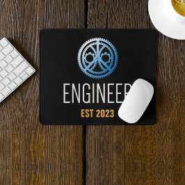 Alfombrilla De Ratón Ingeniero creado, Personalizado de licenciado en i
