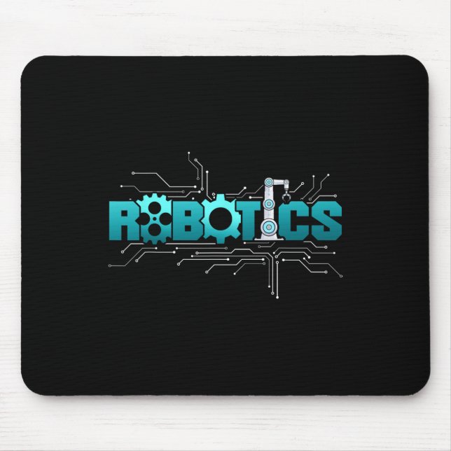 Alfombrilla De Ratón Ingeniero de Robótica Robot  (Frente)