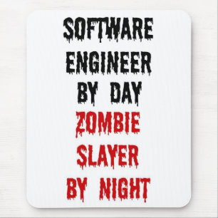 Alfombrilla De Ratón Ingeniero de software Zombie Slayer