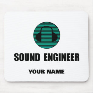 Alfombrilla De Ratón Ingeniero de sonido personalizado Ingeniería de au