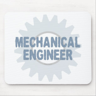 Alfombrilla De Ratón Ingeniero Mecánico Gear Blue Gray