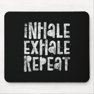 Alfombrilla De Ratón Inhala, Exhala, Repite, Ejercicio de Respiración C