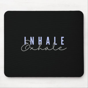 Alfombrilla De Ratón Inhalar Exhalar Zen Yoga Meditación Consciente Rel