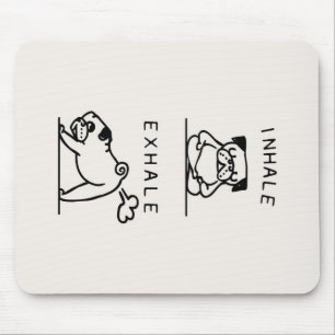 Alfombrilla De Ratón Inhale Exhale Pug Blanket