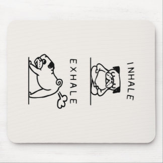 Alfombrilla De Ratón Inhale Exhale Pug Blanket