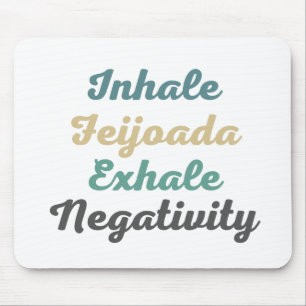 Alfombrilla De Ratón Inhale Feijoada Exhale Negativie Mouse Pad