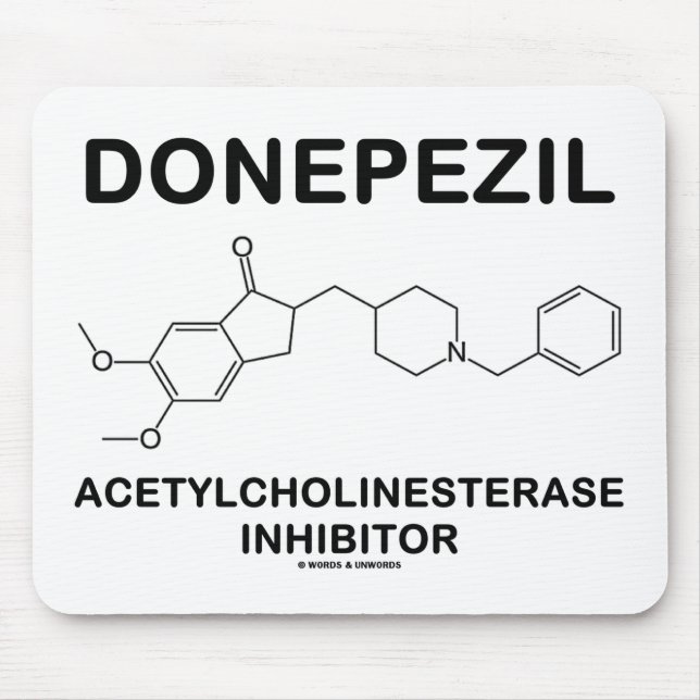 Alfombrilla De Ratón Inhibidor de Donepezil Acetylcholinesterase (Frente)