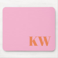 Iniciales de monograma modernas personalizadas en
