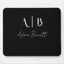 Iniciales de monograma moderno Personalizado Nombr