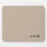 Iniciales de monograma profesional Beige y negro