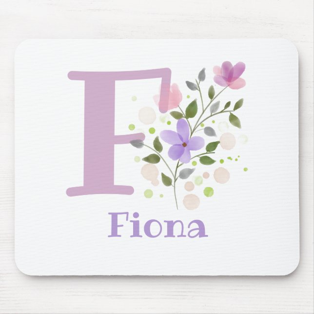 Alfombrilla de ratón Initial Plus nombre y diseño  (Frente)