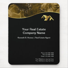 Alfombrilla De Ratón Inmobiliaria. Estructura. Oro negro