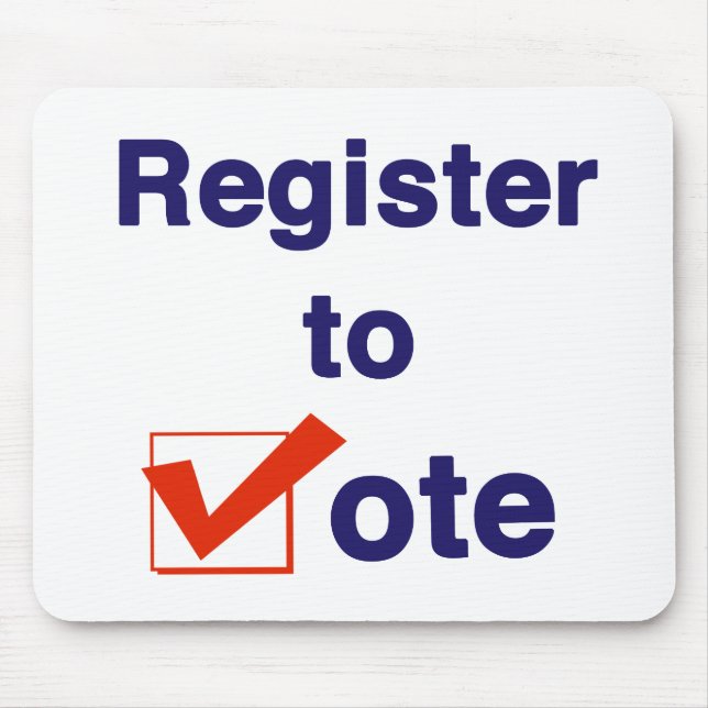 Alfombrilla De Ratón Inscríbase Para Votar 2026 (Frente)