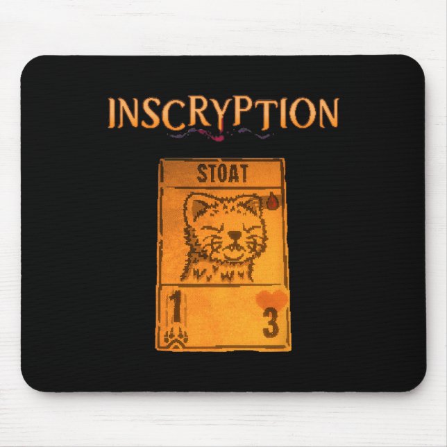 Alfombrilla De Ratón Inscripción de juego de cartas sicológicas Stoad H (Frente)