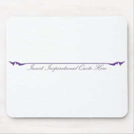 Alfombrilla De Ratón Insertar cita Inspiradora aquí - Púrpura
