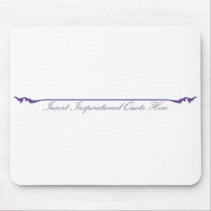 Alfombrilla De Ratón Insertar cita Inspiradora aquí - Púrpura