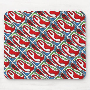 Alfombrilla De Ratón "Inside Out" Imagen De Baldosa Resumen Diseño Mous