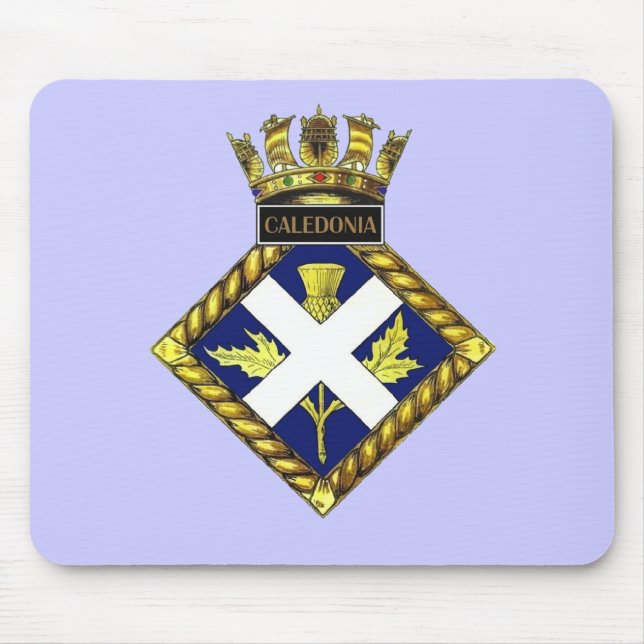 Alfombrilla De Ratón Insignia de HMS Caledonia (Frente)