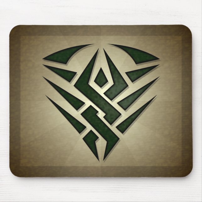 Alfombrilla De Ratón Insignia tribal Mousepad (Frente)