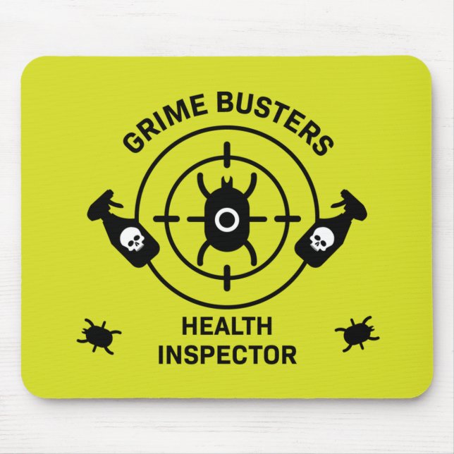 Alfombrilla De Ratón Inspector de salud (Frente)