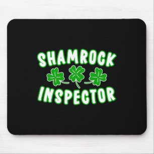 Alfombrilla De Ratón Inspector de Shamrock St Patricks Día 2