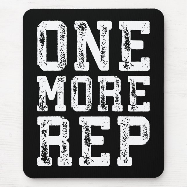 Alfombrilla De Ratón Inspiración de entrenamiento - Una Rep Más - Motiv (Frente)