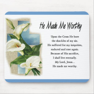 Alfombrilla De Ratón Inspirador, me hizo digno