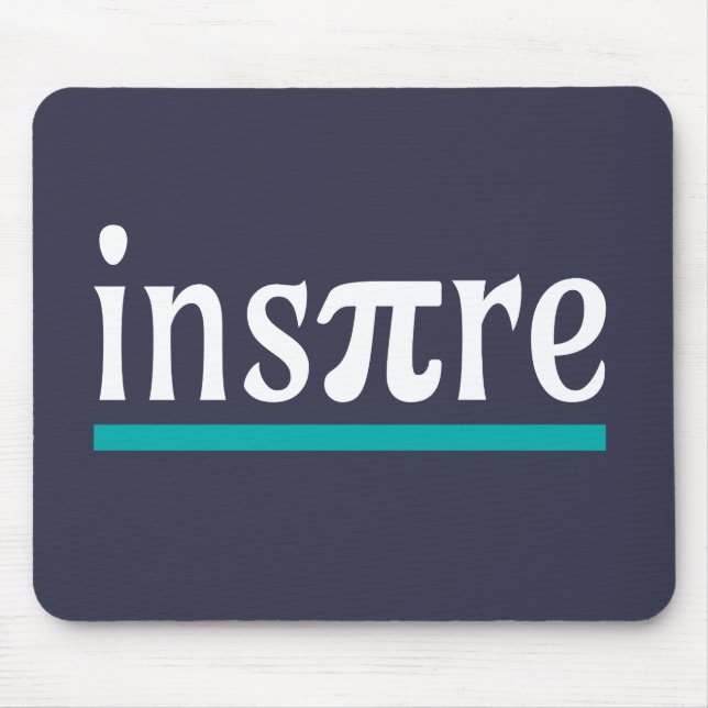 Alfombrilla De Ratón Inspire Math Pun Funny Inspirador (Frente)