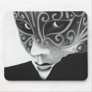 Alfombrilla De Ratón Instinto de plata Mousepad de B/W