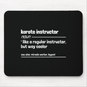 Alfombrilla De Ratón Instructor De Karate Como Un Instructor Regular Pe