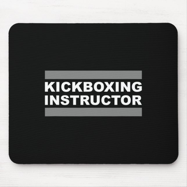 Alfombrilla De Ratón Instructor de Kickboxing  (Frente)
