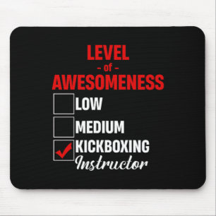 Alfombrilla De Ratón Instructor de Kickboxing de Nivel de Impresionante