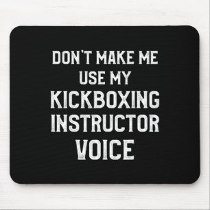 Alfombrilla De Ratón Instructor de Kickboxing Entrenamiento de Kick Box