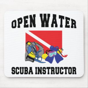 Alfombrilla De Ratón Instructor del EQUIPO DE SUBMARINISMO del agua