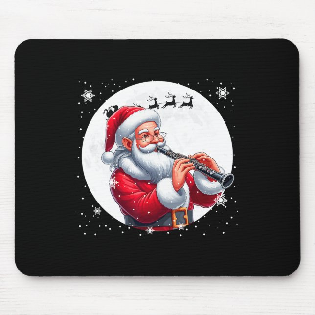 Alfombrilla De Ratón Instrumento de disfraz de la luna de navidad de Sa (Frente)