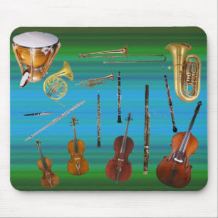 Alfombrilla De Ratón Instrumentos de la orquesta