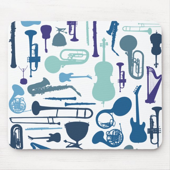 Alfombrilla De Ratón Instrumentos de música (Frente)