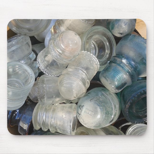 Alfombrilla De Ratón Insuladores de vidrio de época (Frente)